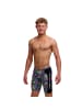 Funky Trunks Bits Of Peace Jammer Badeshorts Chlor und Salzwasserbeständig in schwarz