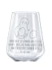 Mr. & Mrs. Panda Weinkelch Avocado Kern rollt mit Spruch in Transparent