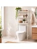 relaxdays Waschmaschinenschrank in Weiß - (B)66 x (H)161 x (T)40 cm
