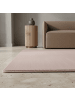 KADIMA DESIGN Teppich Kurzflor Waschbar Einfarbig LECH Microfaser OEKO-TEX in Rosa