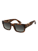 Police Männer Sonnenbrille Rechtwinklig Braun