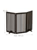 relaxdays Absperrgitter in Braun - (B)154 x (H)92 cm