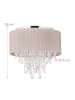 relaxdays Deckenlampe in Grau/Silber - Ø 39,5 cm