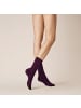 Kunert Socken Liz druckfreier Bund in dark raisin