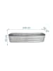 relaxdays Hochbeet in Hellgrau - (B)240 x (H)45 x (T)60 cm