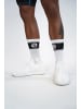 Stark Soul® 6 Paar Sportsocken im RETRO Design - Frotteesohle in Schwarz / Weiss