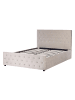 Beliani Doppelbett AMIENS in Beige - (W) 151 x (H) 109 x (L) 217 cm