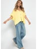 SASSYCLASSY Oversize Strickweste in Gelb