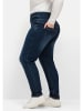 sheego Schmale Jeans in dark blue Denim
