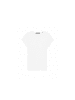 Someday V-Kragen T-Shirt für Damen in weiß