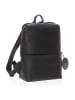 Mandarina Duck Mellow Leather - Rucksack 13" 36 cm Leder in schwarz