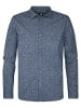 Petrol Industries Hemd mit Allover-Muster Surfcrest in Blau