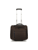 Dermata 2 Rollen Businesstrolley 38 cm Laptopfach braun