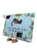 Mr. & Mrs. Panda Adventskalender Stinktier Ball mit Spruch in Eisblau