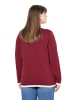 Ulla Popken Strickjacke in dunkel kirschrot