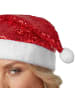 tectake Weihnachtsmütze in Zipfelform mit Bommel, rot