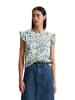 Marc O'Polo DENIM Volant-T-Shirt loose in Medium Blue