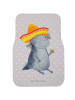Mr. & Mrs. Panda Auto Teppich Axolotl Tequila ohne Spruch in Grau Pastell