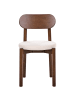 Beliani 2er-Set Esszimmerstuhl PAULINA in Braun/Beige