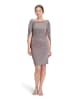 Vera Mont Cocktailkleid im Glitzer-Look in Taupe/Silver
