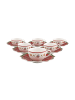 Villeroy & Boch 6er Set Kaffeetassen mit Untertassen Toy's Delight 170 ml in bunt