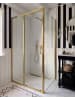 Beliani Duschkabine LANGUI in Gold - (W) 120 x (H) 190 x (L) 90 cm