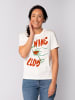 wat? Apparel T-Shirt Wine Club in Off White