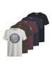 Jack & Jones T-Shirt 'Jeans' in mehrfarbig