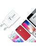 Wisam Wandladegerät T-PHOX Mini-EU Lightning weiß 1,2 m 2,4 A