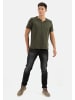 Camel Active Kurzarm Henley in Grün