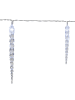 MARELIDA LED Lichterkette 40 Eiszapfen 8 Funktionen für Außen L: 6m in transparent