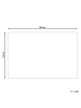 Beliani Outdoorteppich PUNE in Grün/Weiß - (W) 120 x (H) 0.5 x (L) 180 cm