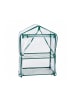 relaxdays Balkongewächshaus in Grün/ Transparent - (B)59 x (H)95 x (T)39 cm