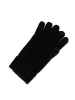 CASH-MERE.CH Bio Handschuhe mit Zopfmuster in Schwarz