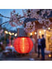 MARELIDA LED Solar Mini Lampion Gartenlampion D: 7cm in rot