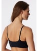 Schiesser Bustier mit Pads in Schwarz