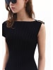 OXXO Kurzarmbluse BLACK