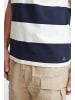 FQ1924 T-Shirt FQTom SS stripe tee w logo print in Weiß