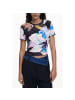 Desigual Schwarzes Polyester-T-Shirt