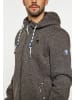 Schmuddelwedda Herren Strickfleeceblouson in Grau Melange