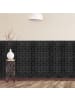 relaxdays 5er-Set: Wandpaneele Steinoptik in Schwarz - 78 x 70 cm