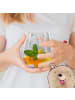 Mr. & Mrs. Panda Cocktail Glas Bär Freundin mit Spruch in Transparent