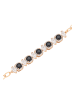 gaya Women Bracelet in Rose Gold Black