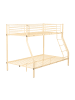 Beliani 4-tlg Hochbett CHADURIE in Beige