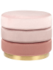 Beliani Pouf LOUIN in Rosa - (W) 48 x (H) 41 x (L) 48 cm