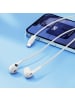QCY LH1 In-Ear Kopfhörer Kabel Mikrofon Weiß