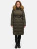 Tazzio Wintermantel "F806" - mit Kapuze - in Khaki