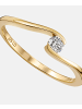 Diamant L'éternel Ring aus 375 Gelbgold mit 0.1 Karat Diamant