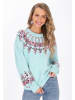 IZIA Women Sweater in aqua