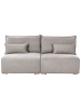 Beliani Modulsofa NERBO in Grau - (W) 200 x (H) 97 x (L) 106 cm